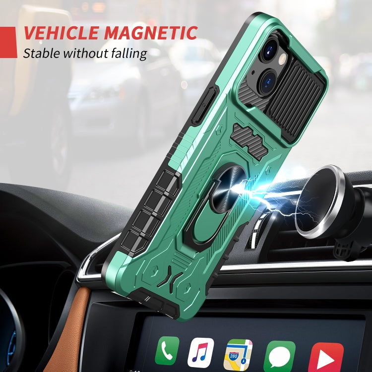 For iPhone 13 All-inclusive PC TPU Tempered Glass Film Integral Shockproof Case