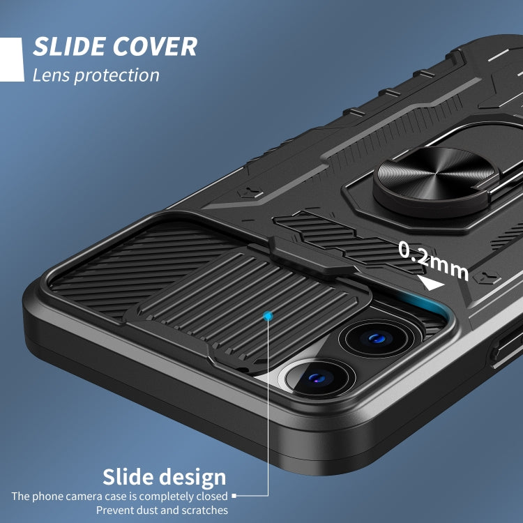 For iPhone 13 Pro All-inclusive PC TPU Tempered Glass Film Integral Shockproof Case