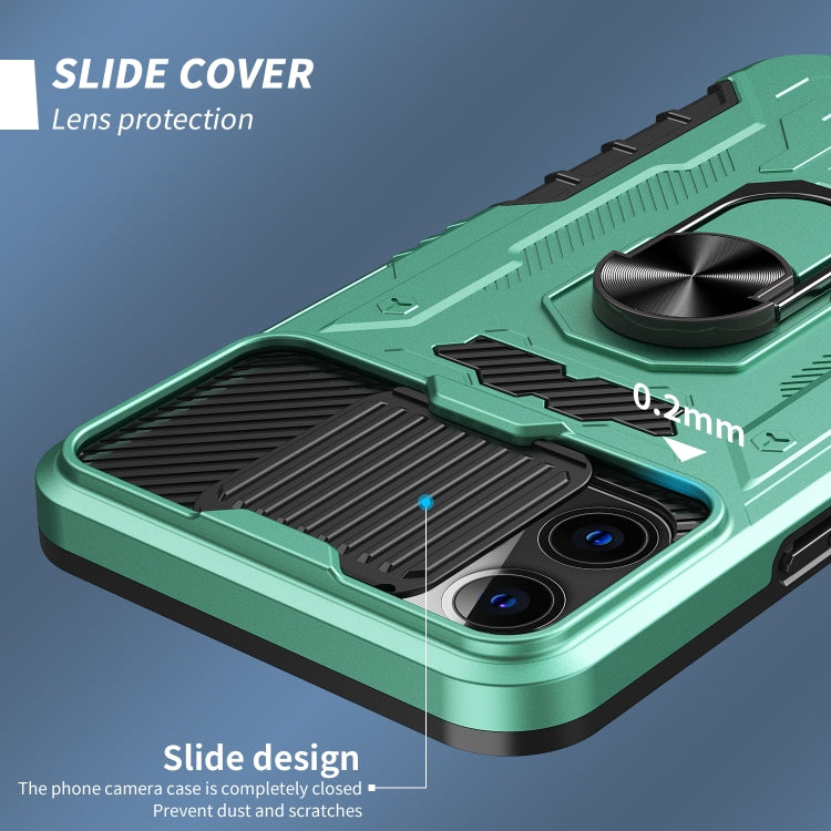 For iPhone 13 Pro Max All-inclusive PC TPU Tempered Glass Film Integral Shockproof Case