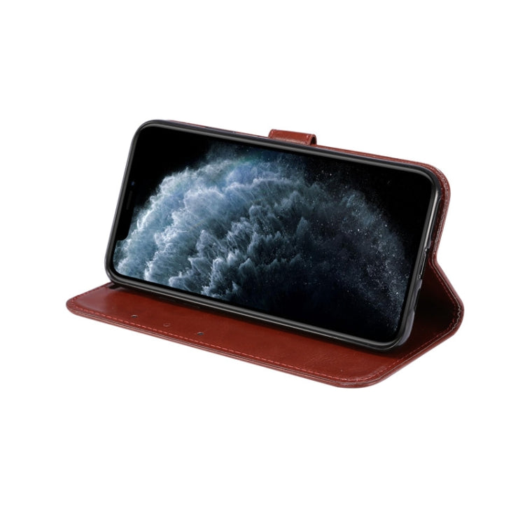 For iPhone 11 TPU + Crazy Horse Texture PU Leather Horizontal Flip Phone Protective Case with Stand & Card Slot & Wallet
