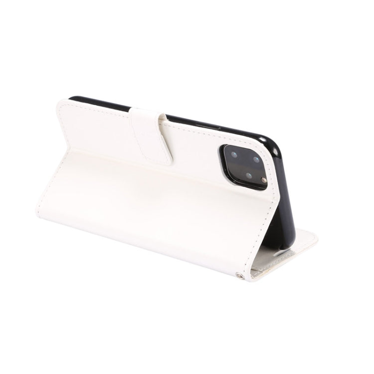 For iPhone 11 TPU + Crazy Horse Texture PU Leather Horizontal Flip Phone Protective Case with Stand & Card Slot & Wallet