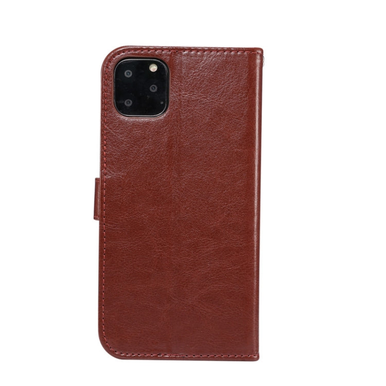 For iPhone 11 Pro TPU + Crazy Horse Texture PU Leather Horizontal Flip Phone Protective Case with Stand & Card Slot & Wallet