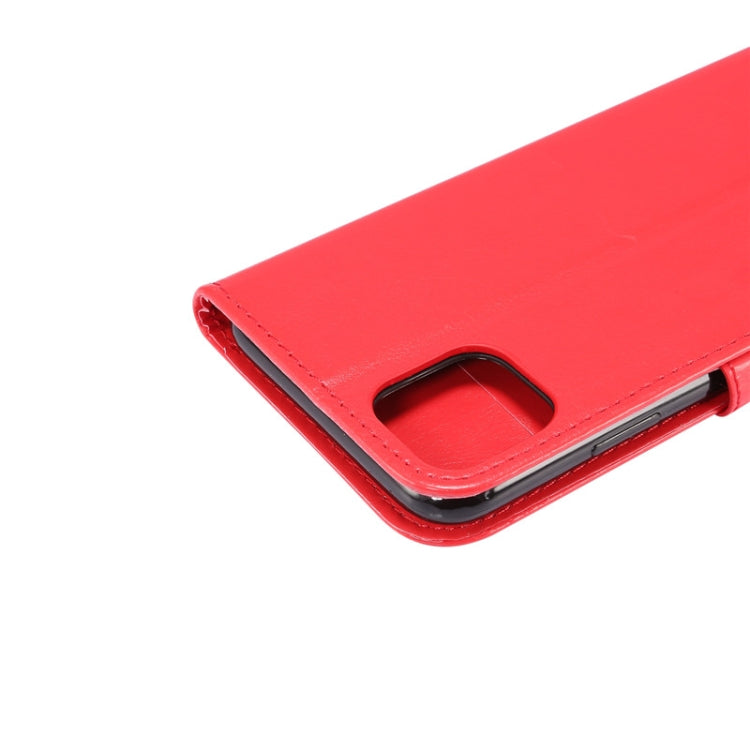 For iPhone 11 Pro Max TPU + Crazy Horse Texture PU Leather Horizontal Flip Phone Protective Case with Stand & Card Slot & Wallet