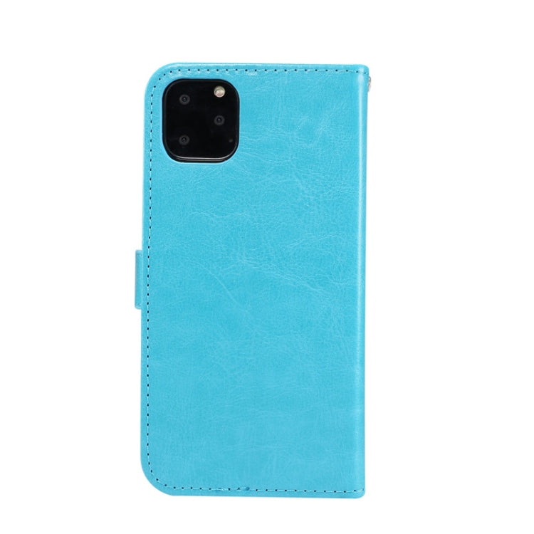 For iPhone 11 Pro Max TPU + Crazy Horse Texture PU Leather Horizontal Flip Phone Protective Case with Stand & Card Slot & Wallet