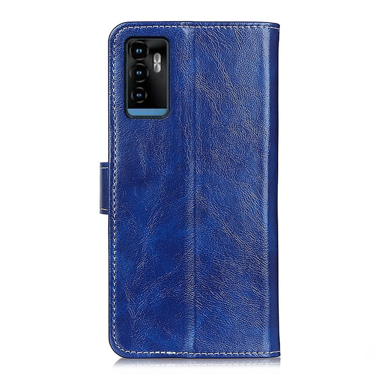 For ZTE Blade A71 Retro Crazy Horse Texture Horizontal Flip Leather Case with Holder & Card Slots & Photo Frame & Wallet