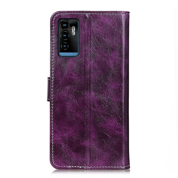 For ZTE Blade A71 Retro Crazy Horse Texture Horizontal Flip Leather Case with Holder & Card Slots & Photo Frame & Wallet