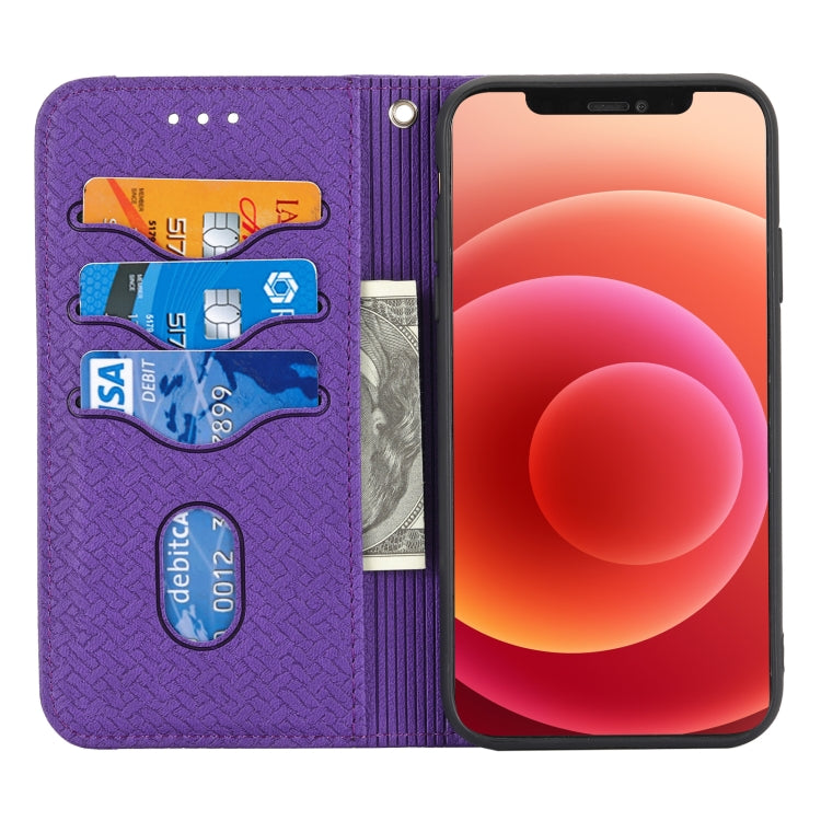 For iPhone XS Max Woven Texture Stitching Magnetic Horizontal Flip PU Leather Case with Holder & Card Slots & Wallet & Lanyard