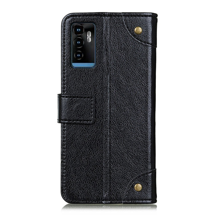 For ZTE Blade A71 Copper Buckle Nappa Texture Horizontal Flip Leather Case with Holder & Card Slots & Wallet
