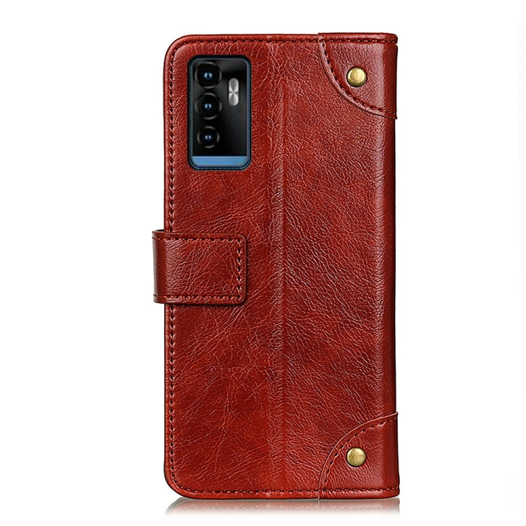 For ZTE Blade A71 Copper Buckle Nappa Texture Horizontal Flip Leather Case with Holder & Card Slots & Wallet