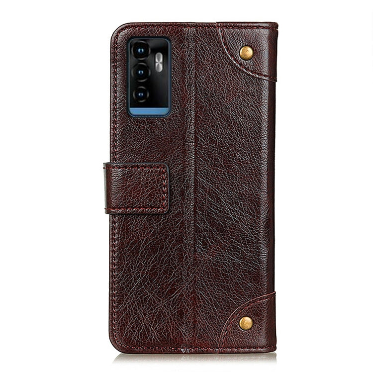 For ZTE Blade A71 Copper Buckle Nappa Texture Horizontal Flip Leather Case with Holder & Card Slots & Wallet