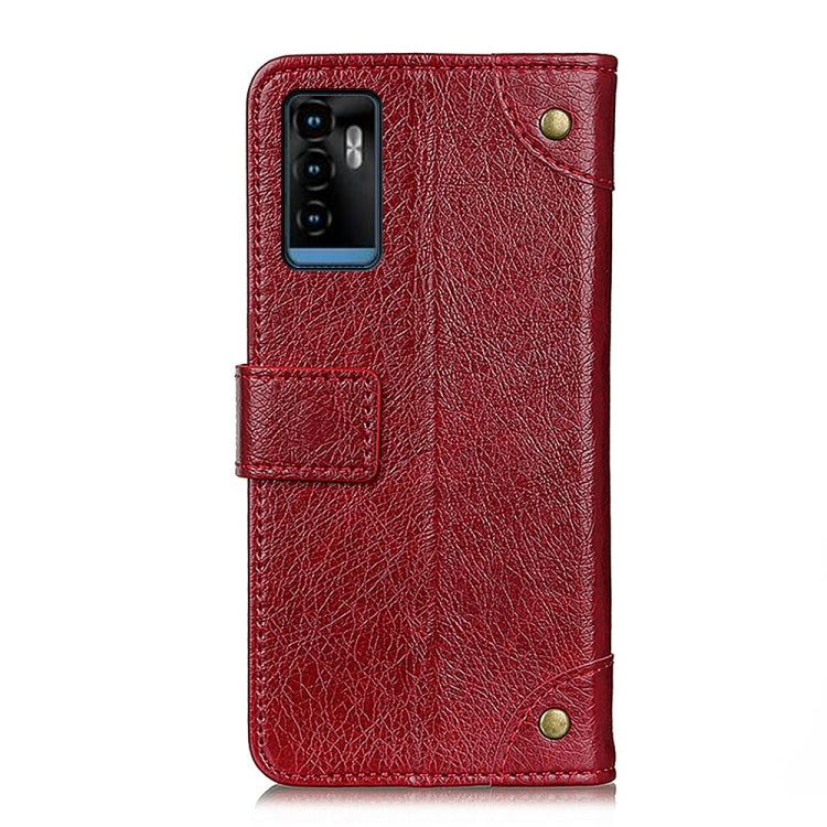 For ZTE Blade A71 Copper Buckle Nappa Texture Horizontal Flip Leather Case with Holder & Card Slots & Wallet