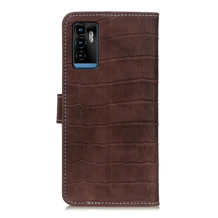 For ZTE Blade A71 Magnetic Crocodile Texture Horizontal Flip Leather Case with Holder & Card Slots & Wallet