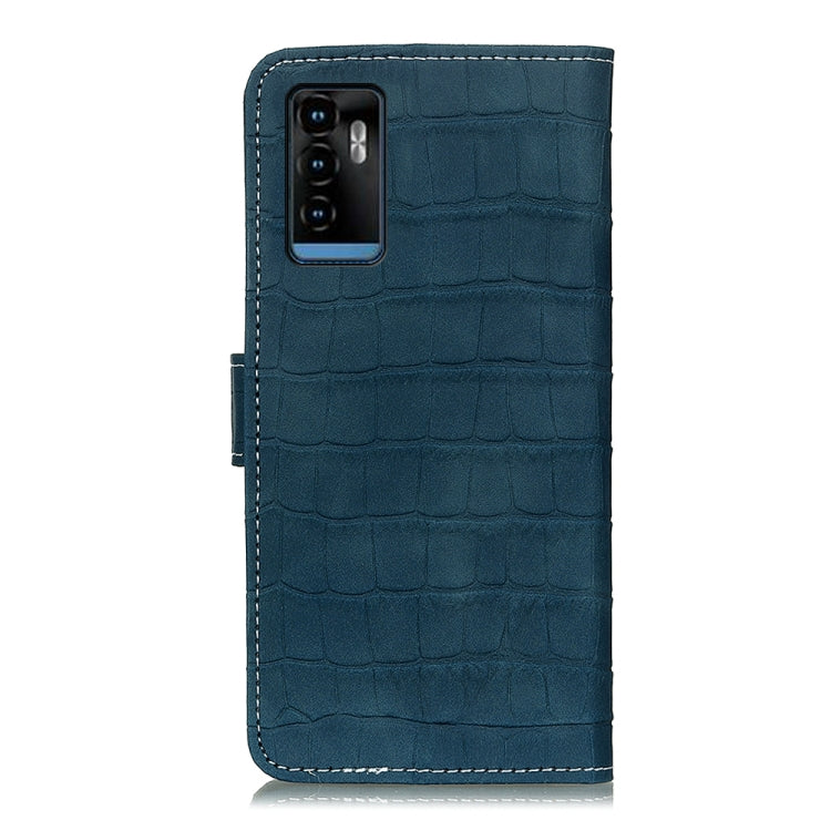 For ZTE Blade A71 Magnetic Crocodile Texture Horizontal Flip Leather Case with Holder & Card Slots & Wallet