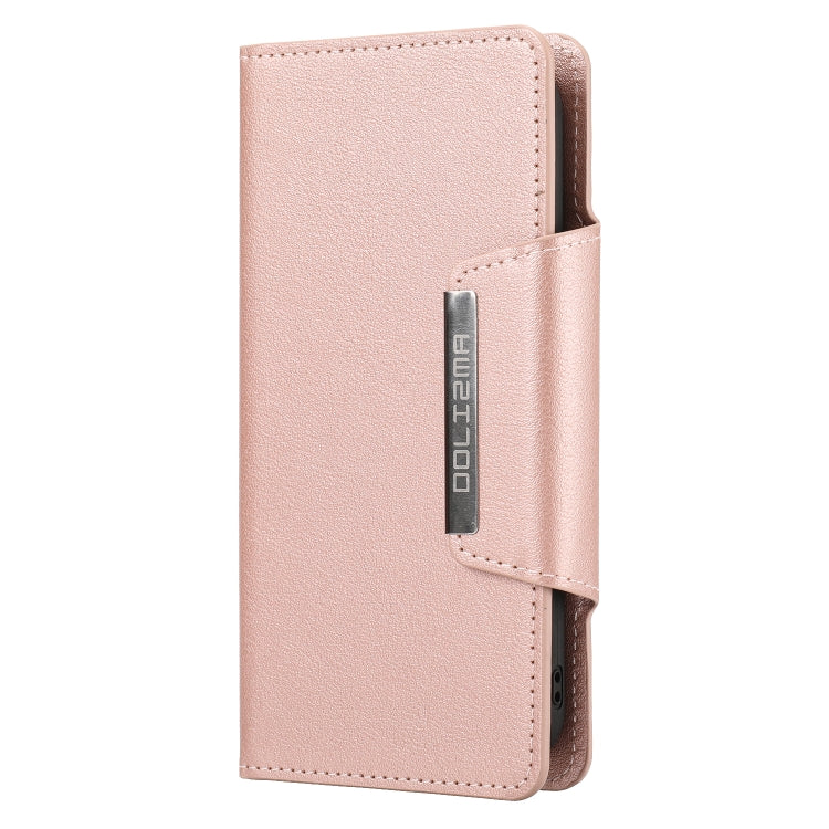 For iPhone 13 mini Ultra-thin Detachable Silk Texture Horizontal Flip PU Leather Case with Card Slots & Wallet & Photo Frame