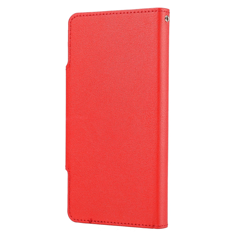 For iPhone 13 mini Ultra-thin Detachable Silk Texture Horizontal Flip PU Leather Case with Card Slots & Wallet & Photo Frame