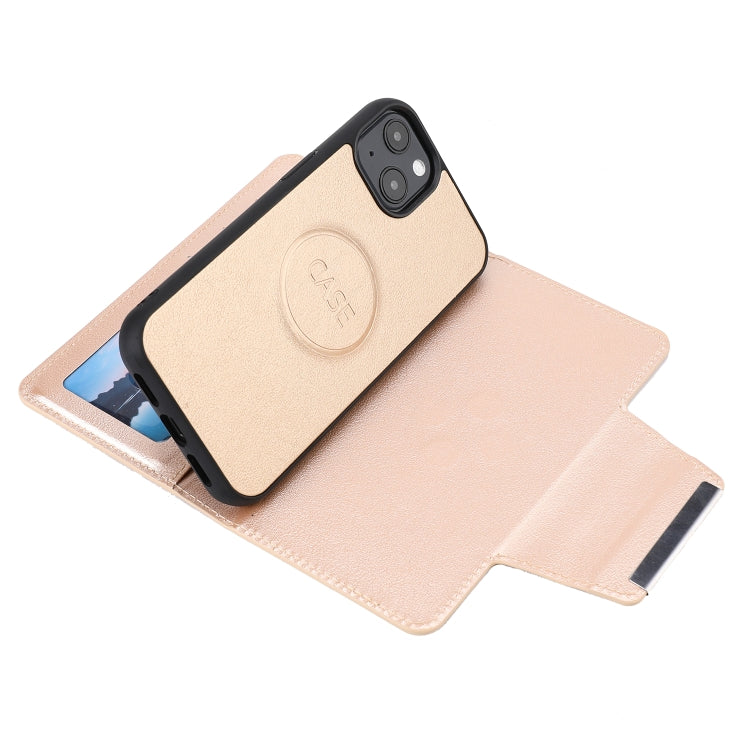 For iPhone 13 mini Ultra-thin Detachable Silk Texture Horizontal Flip PU Leather Case with Card Slots & Wallet & Photo Frame