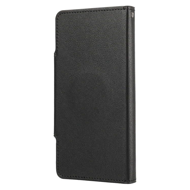 For iPhone 13 Ultra-thin Detachable Silk Texture Horizontal Flip PU Leather Case with Card Slots & Wallet & Photo Frame