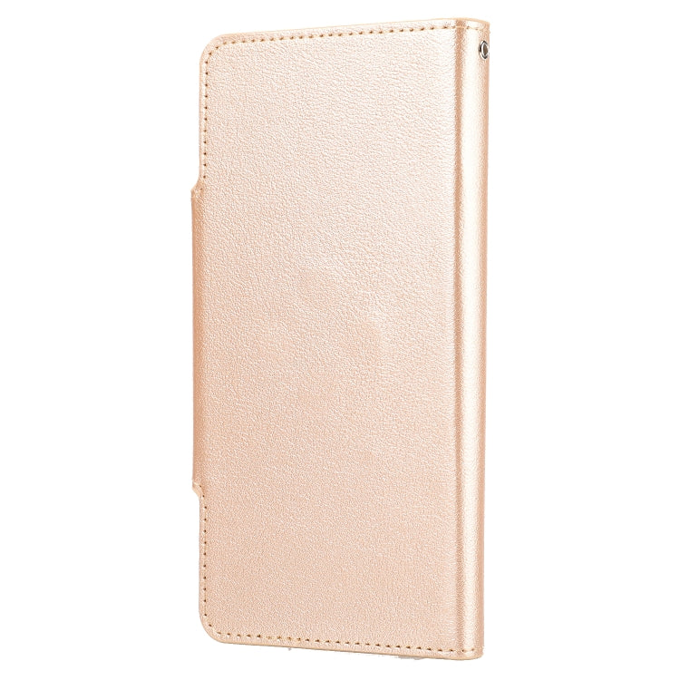 For iPhone 13 Ultra-thin Detachable Silk Texture Horizontal Flip PU Leather Case with Card Slots & Wallet & Photo Frame