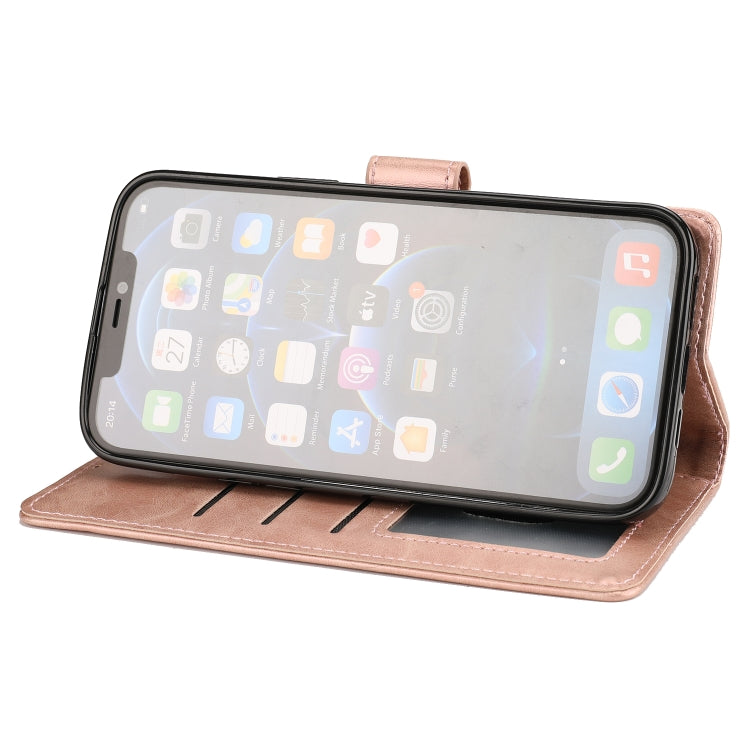 For iPhone 13 mini Crazy Horse Texture Horizontal Flip PU Leather Case with Holder & Card Slots & Wallet & Photo Frame