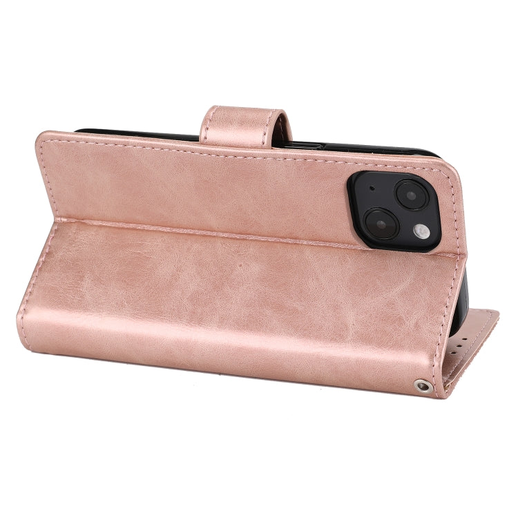 For iPhone 13 Crazy Horse Texture Horizontal Flip PU Leather Case with Holder & Card Slots & Wallet & Photo Frame