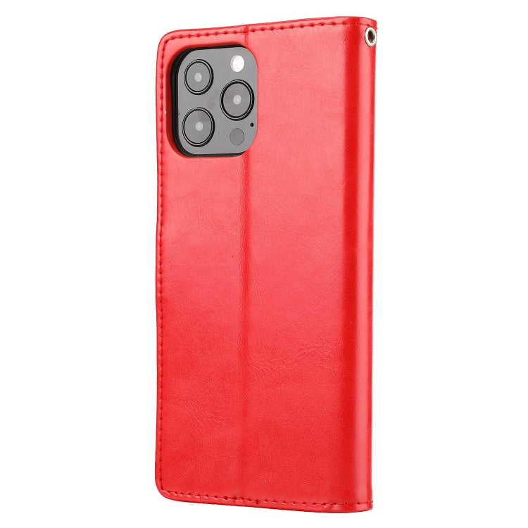 For iPhone 13 Pro Crazy Horse Texture Horizontal Flip PU Leather Case with Holder & Card Slots & Wallet & Photo Frame