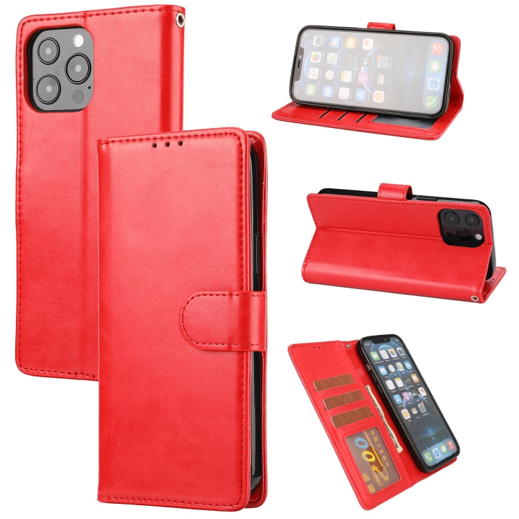 For iPhone 13 Pro Max Crazy Horse Texture Horizontal Flip PU Leather Case with Holder & Card Slots & Wallet & Photo Frame