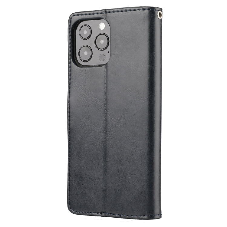 For iPhone 13 Pro Max Crazy Horse Texture Horizontal Flip PU Leather Case with Holder & Card Slots & Wallet & Photo Frame