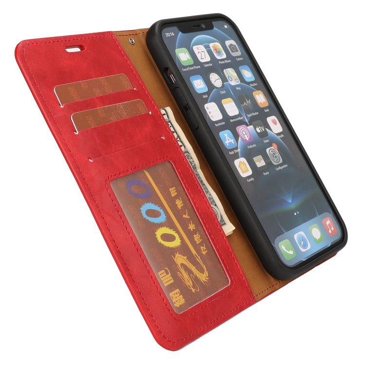 For iPhone 13 mini Crazy Horse Texture Detachable Horizontal Flip PU Leather Case with Holder & Card Slots & Wallet & Photo Frame