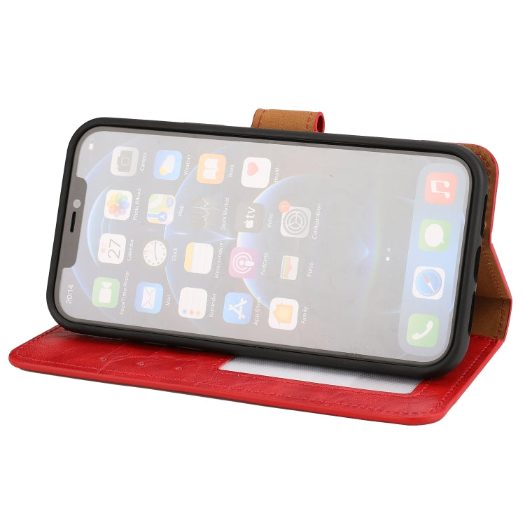 For iPhone 13 mini Crazy Horse Texture Detachable Horizontal Flip PU Leather Case with Holder & Card Slots & Wallet & Photo Frame