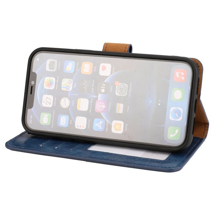 For iPhone 13 mini Crazy Horse Texture Detachable Horizontal Flip PU Leather Case with Holder & Card Slots & Wallet & Photo Frame