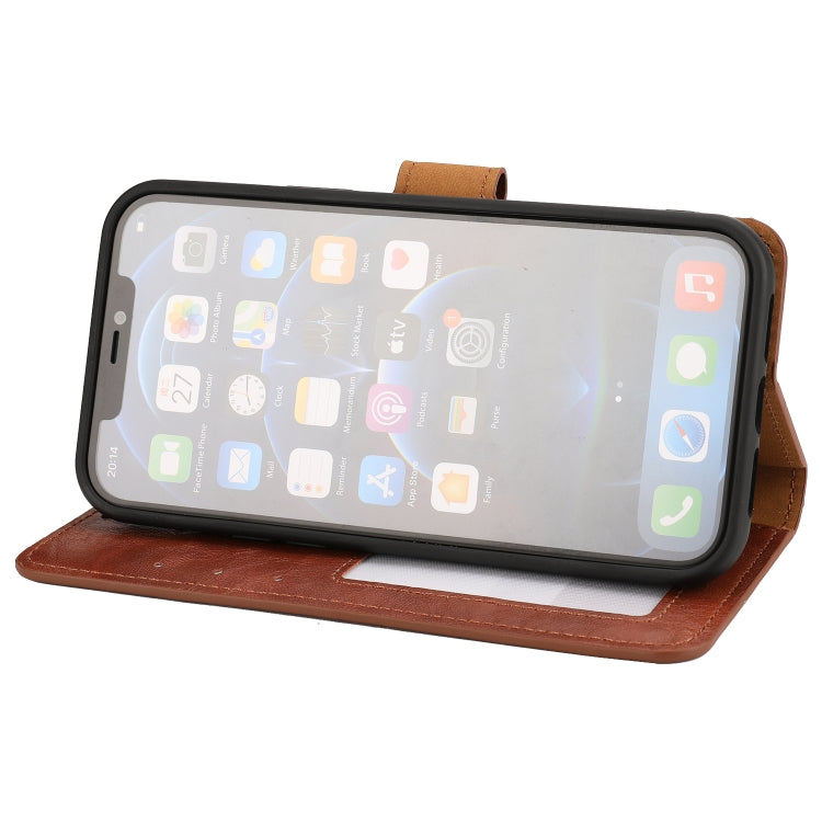 For iPhone 13 mini Crazy Horse Texture Detachable Horizontal Flip PU Leather Case with Holder & Card Slots & Wallet & Photo Frame