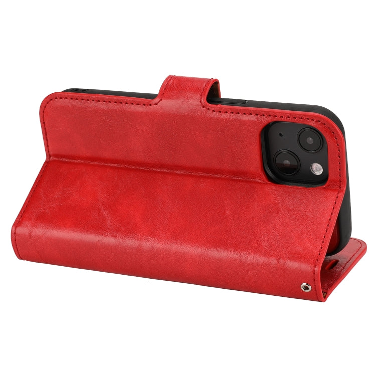 For iPhone 13 Crazy Horse Texture Detachable Horizontal Flip PU Leather Case with Holder & Card Slots & Wallet & Photo Frame