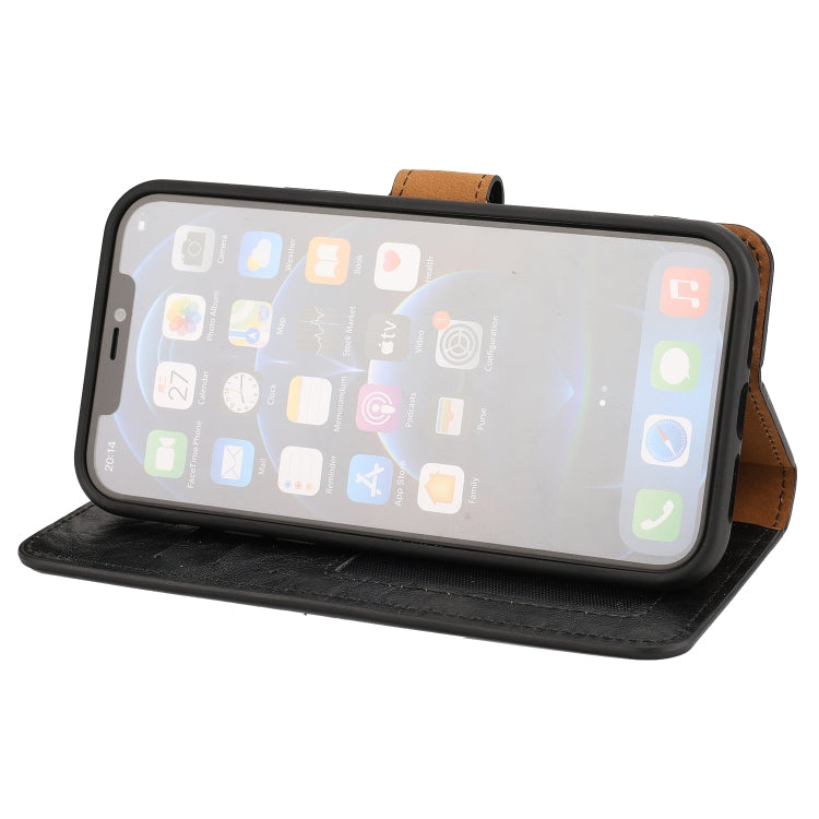 For iPhone 13 Pro Crazy Horse Texture Detachable Horizontal Flip PU Leather Case with Holder & Card Slots & Wallet & Photo Frame