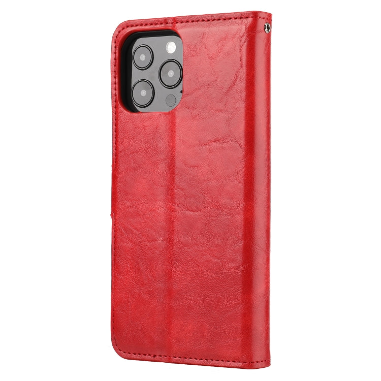For iPhone 13 Pro Crazy Horse Texture Detachable Horizontal Flip PU Leather Case with Holder & Card Slots & Wallet & Photo Frame