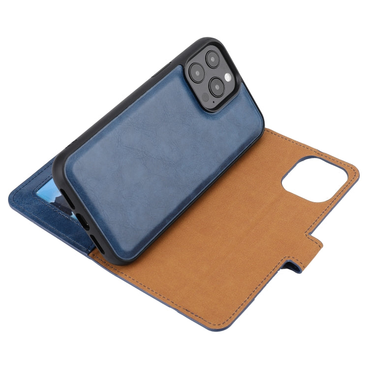 For iPhone 13 Pro Crazy Horse Texture Detachable Horizontal Flip PU Leather Case with Holder & Card Slots & Wallet & Photo Frame
