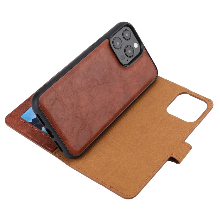 For iPhone 13 Pro Crazy Horse Texture Detachable Horizontal Flip PU Leather Case with Holder & Card Slots & Wallet & Photo Frame