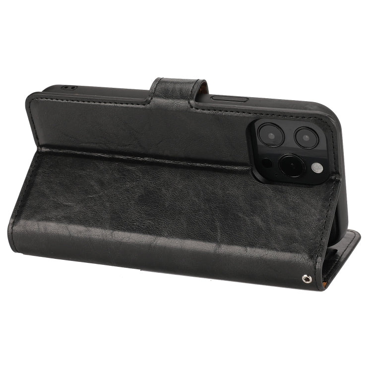 For iPhone 13 Pro Max Crazy Horse Texture Detachable Horizontal Flip PU Leather Case with Holder & Card Slots & Wallet & Photo Frame