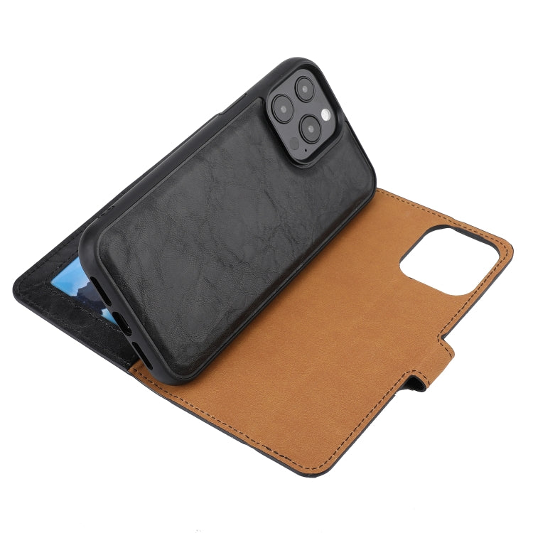 For iPhone 13 Pro Max Crazy Horse Texture Detachable Horizontal Flip PU Leather Case with Holder & Card Slots & Wallet & Photo Frame