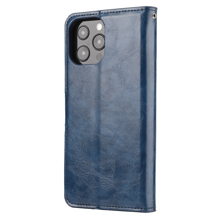 For iPhone 13 Pro Max Crazy Horse Texture Detachable Horizontal Flip PU Leather Case with Holder & Card Slots & Wallet & Photo Frame