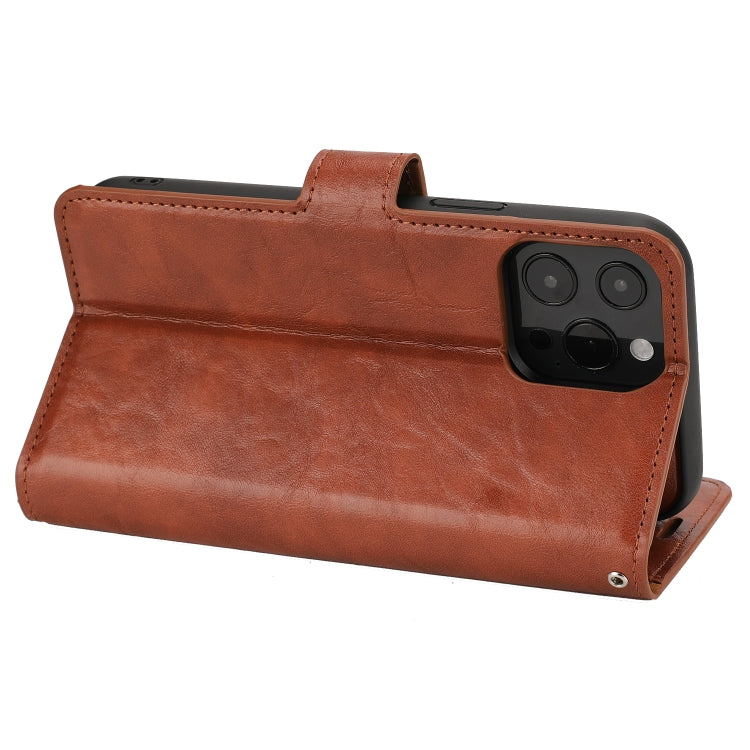 For iPhone 13 Pro Max Crazy Horse Texture Detachable Horizontal Flip PU Leather Case with Holder & Card Slots & Wallet & Photo Frame