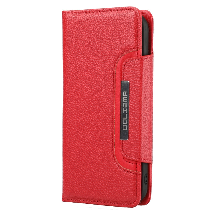 For iPhone 13 mini Litchi Texture Detachable Horizontal Flip PU Leather Case with Holder & Card Slots & Wallet & Photo Frame