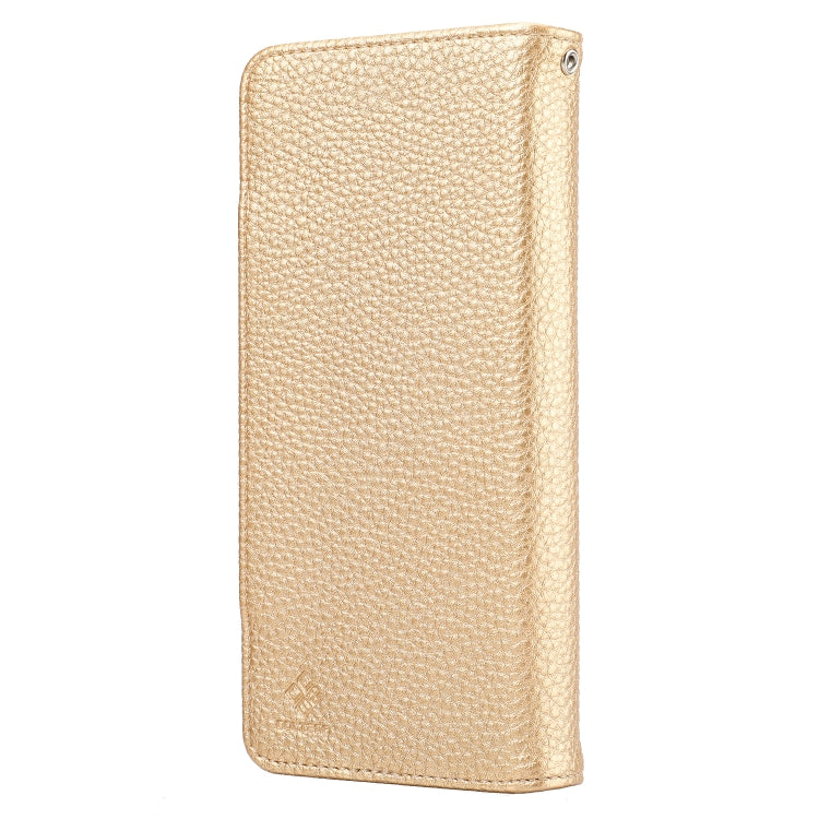 For iPhone 13 mini Litchi Texture Detachable Horizontal Flip PU Leather Case with Holder & Card Slots & Wallet & Photo Frame