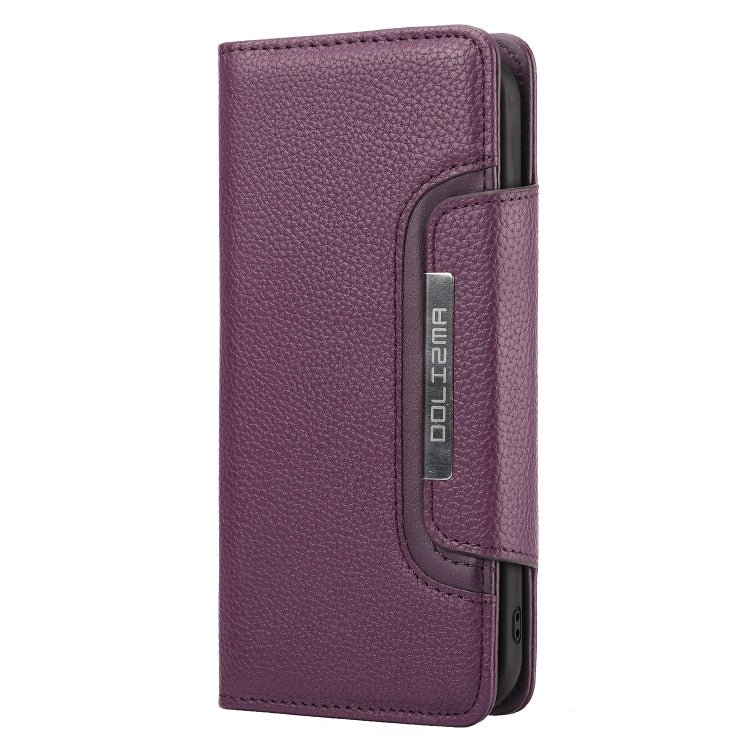 For iPhone 13 mini Litchi Texture Detachable Horizontal Flip PU Leather Case with Holder & Card Slots & Wallet & Photo Frame