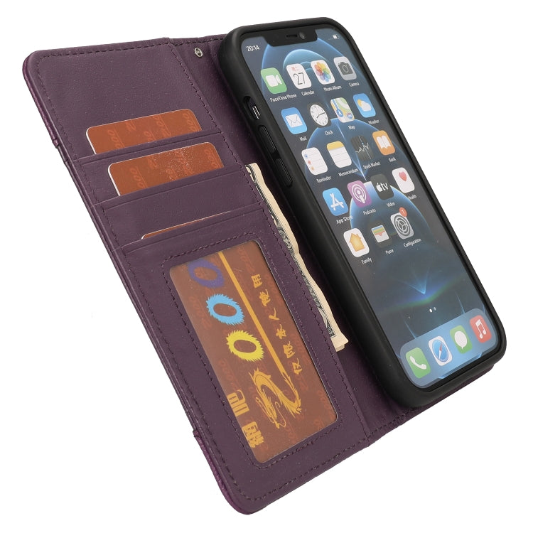 For iPhone 13 mini Litchi Texture Detachable Horizontal Flip PU Leather Case with Holder & Card Slots & Wallet & Photo Frame