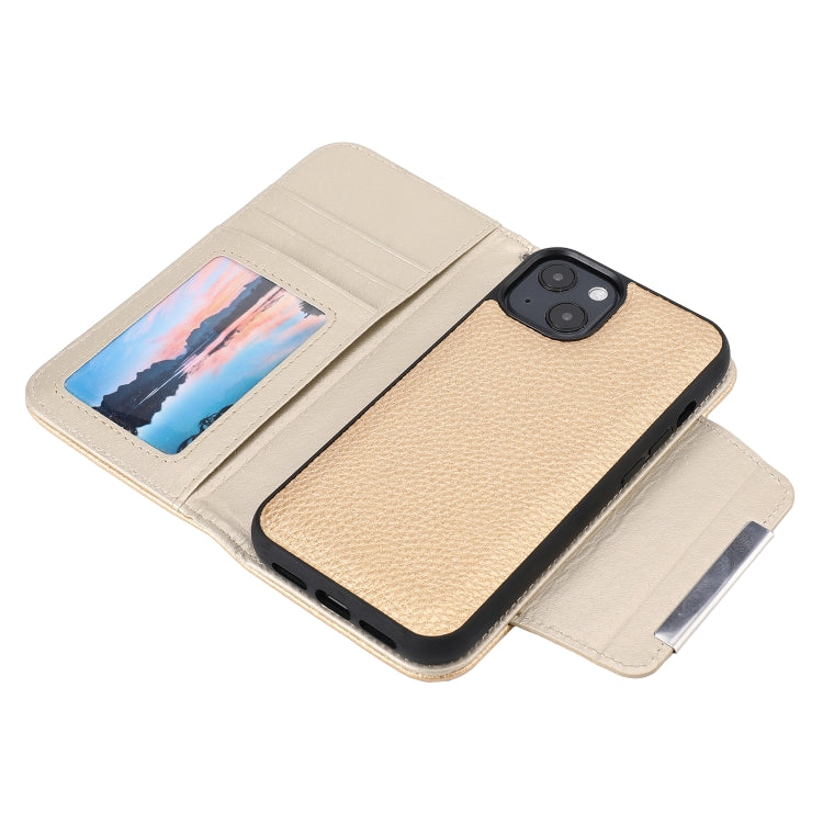 For iPhone 13 Litchi Texture Detachable Horizontal Flip PU Leather Case with Holder & Card Slots & Wallet & Photo Frame