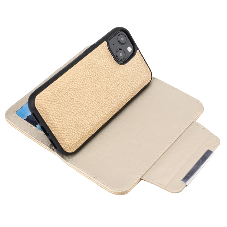 For iPhone 13 Litchi Texture Detachable Horizontal Flip PU Leather Case with Holder & Card Slots & Wallet & Photo Frame