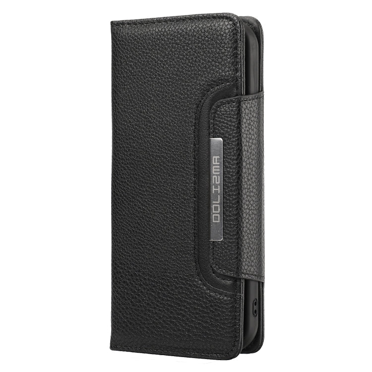 For iPhone 13 Pro Max Litchi Texture Detachable Horizontal Flip PU Leather Case with Holder & Card Slots & Wallet & Photo Frame