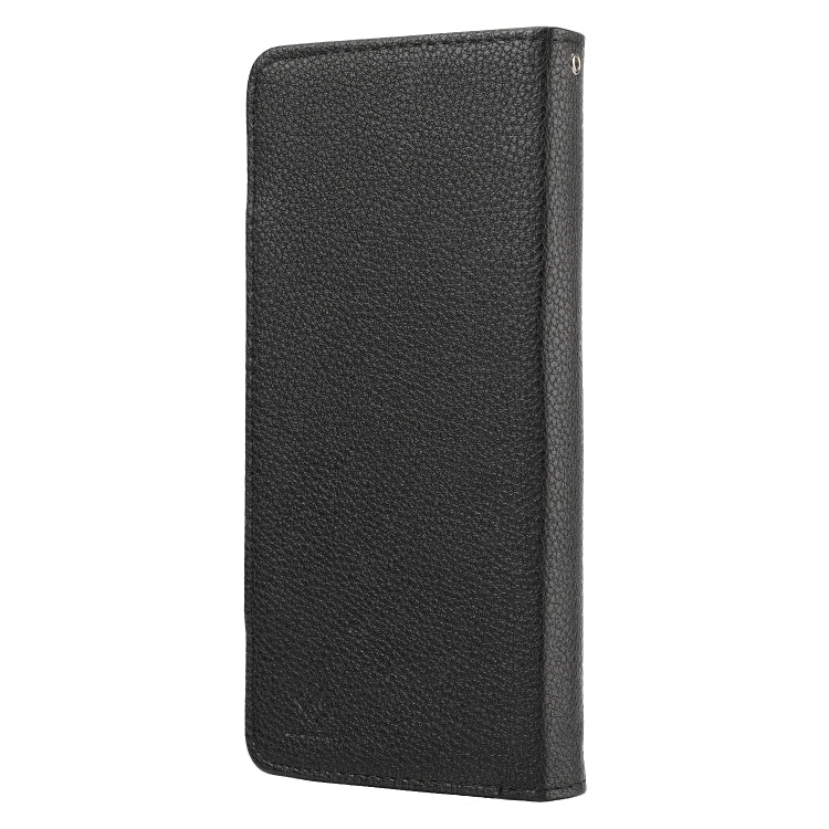 For iPhone 13 Pro Max Litchi Texture Detachable Horizontal Flip PU Leather Case with Holder & Card Slots & Wallet & Photo Frame