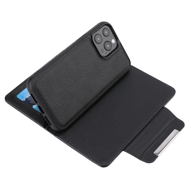 For iPhone 13 Pro Max Litchi Texture Detachable Horizontal Flip PU Leather Case with Holder & Card Slots & Wallet & Photo Frame