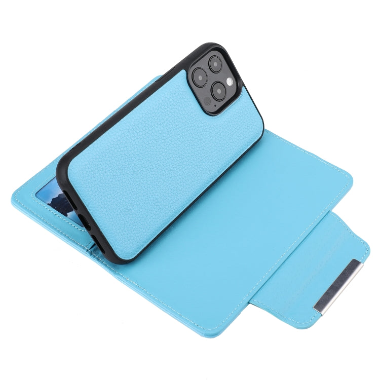For iPhone 13 Pro Max Litchi Texture Detachable Horizontal Flip PU Leather Case with Holder & Card Slots & Wallet & Photo Frame